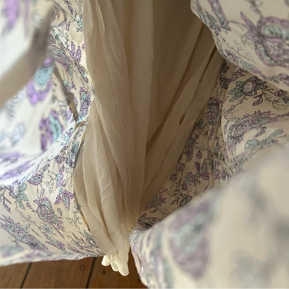 Floral / Paisley Spaghetti Strap Midi Dress - Plus Size - Picture 7 of 8